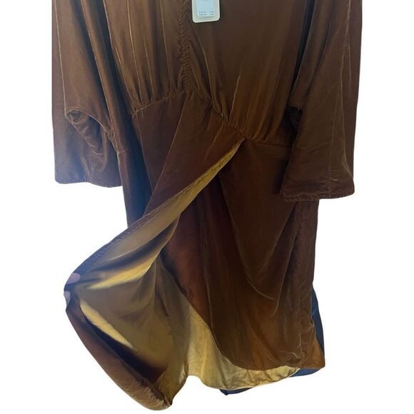 NWT Anthropologie Let Me Be Asymmetrical Velvet Dress 2XL - Picture 5 of 10